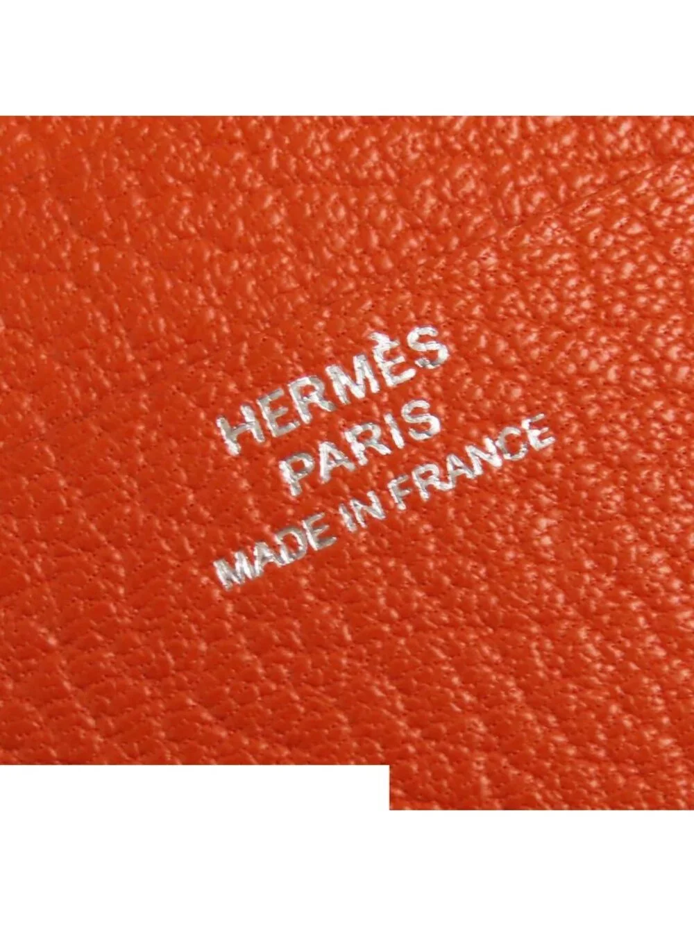 Hermes Evelyne Orange Chevre Card Case